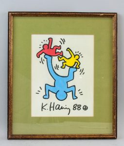 Keith Haring Signed US Mixed Media on Paper - December 20, 2018 - Lot #105