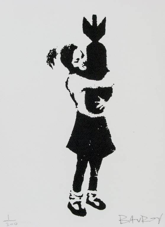 Banksy British Pop Silkscreen Lithograph Signed