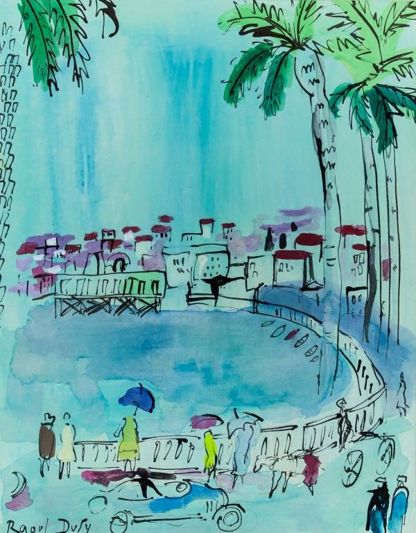 Raoul Dufy Signed French Fauvist Cubist WC