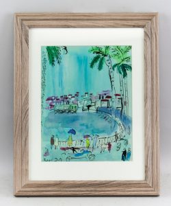 Raoul Dufy Signed French Fauvist Cubist WC_framed