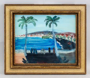 Raoul Dufy Signed French Impressionist Mixed Media_framed