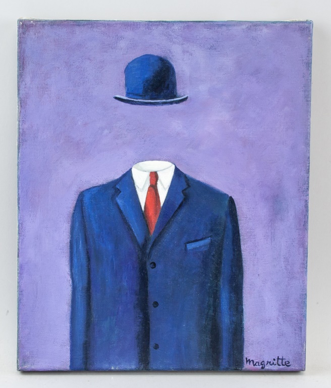 Rene Magritte Belgian Surrealist OOC Portrait For Auction At 888 ...