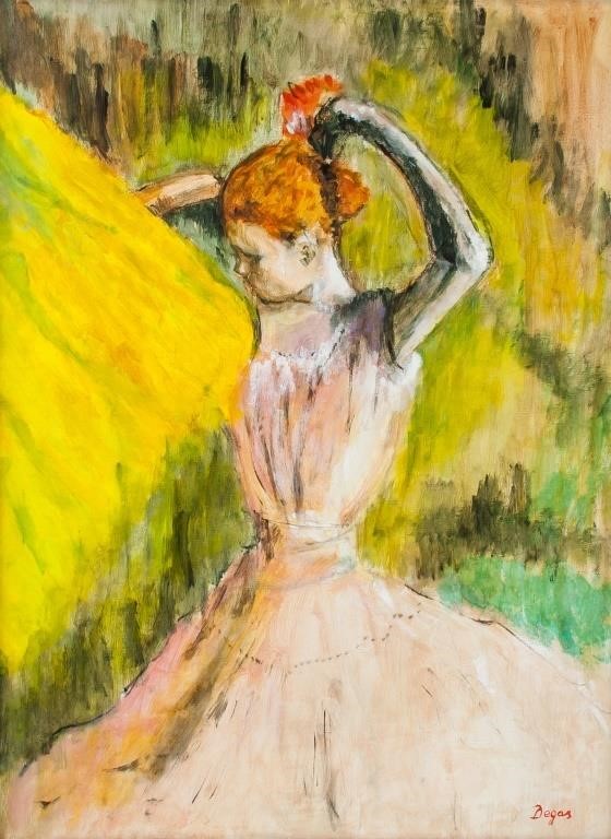Style of Edgar Degas French Impressionist OOC for Auction at on Feb 28