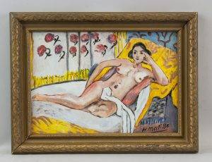 Henri Matisse French Gouache Nude Art Basel Galeri