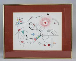 Wassily Kandinsky Signed Russian Suprematist Mixed