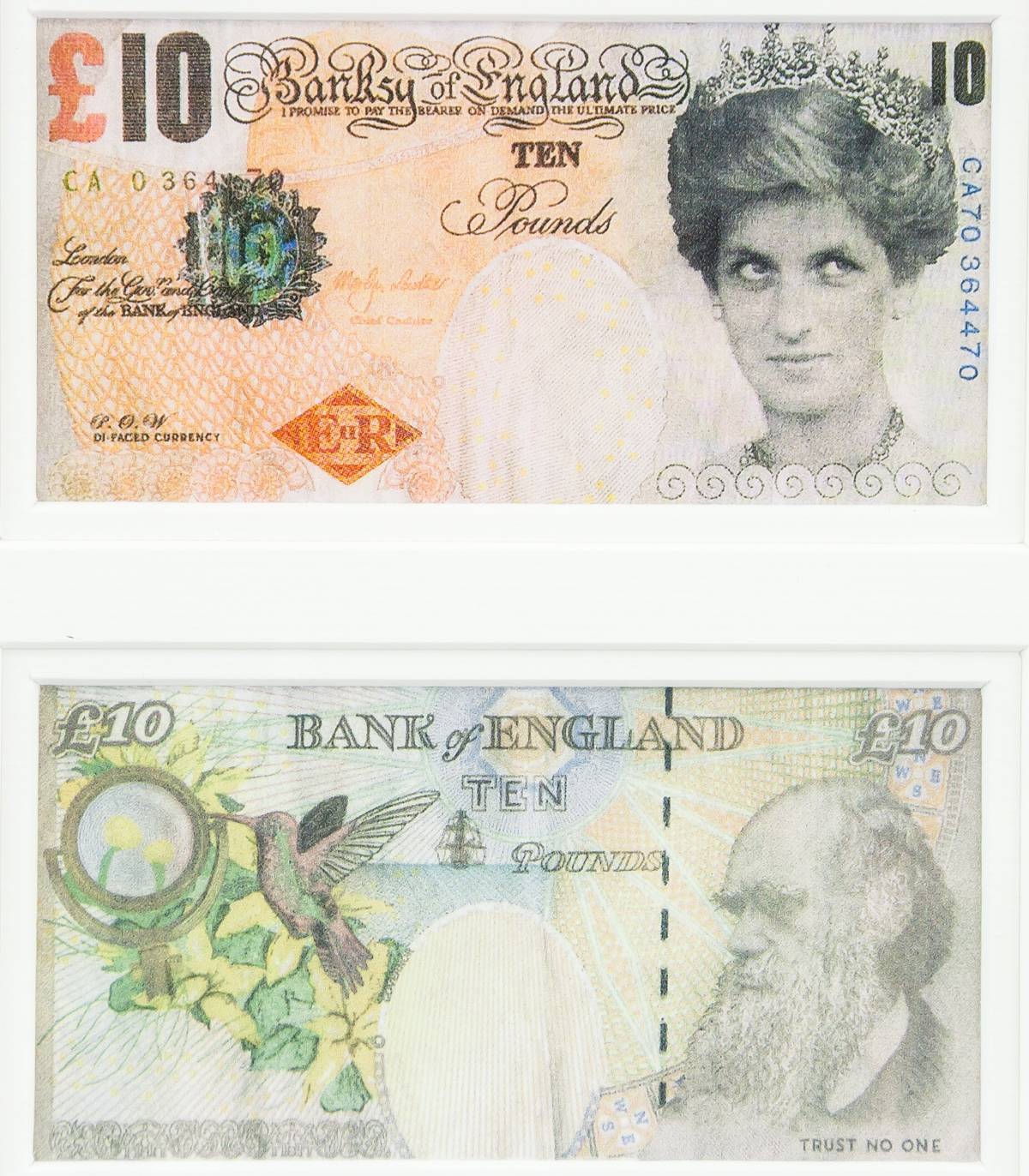 Banksy Pop Art Banknotes Di-faced Tenners