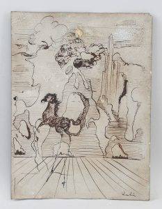 Salvador Dali Spanish Surrealist Ink on Paper