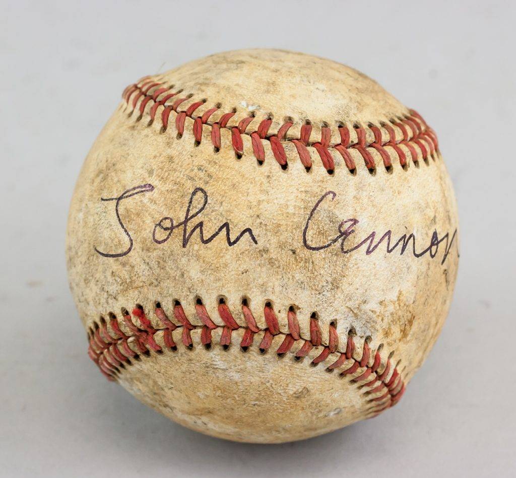 John Lennon Autographed Baseball JSA Letter