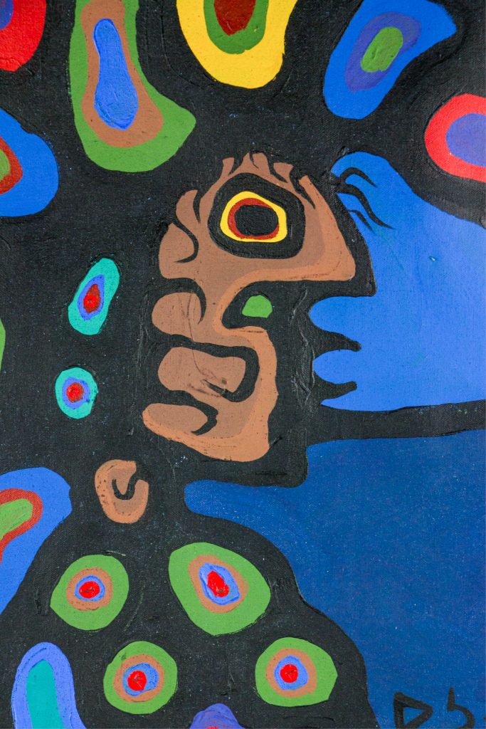 Norval Morrisseau 1932-2007 Canadian Acrylic c 1975