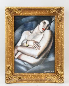 Tamara de Lempicka Polish Art Deco Cubist Oil