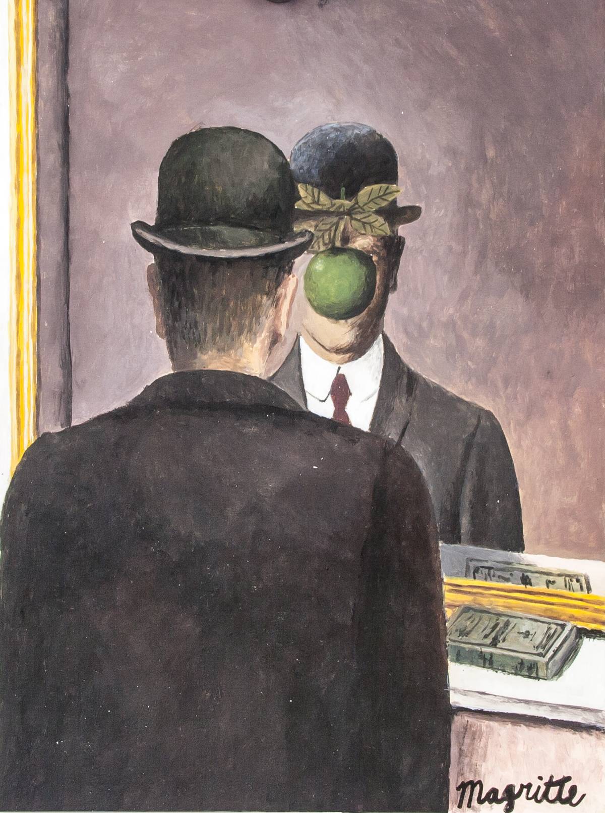 Rene Magritte Belgian Surrealist Gouache & Tempera