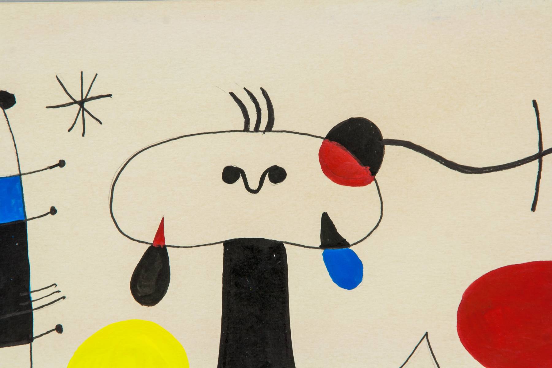 Joan Miro Spanish Surrealist Mixed Media On Paper For Auction At On May