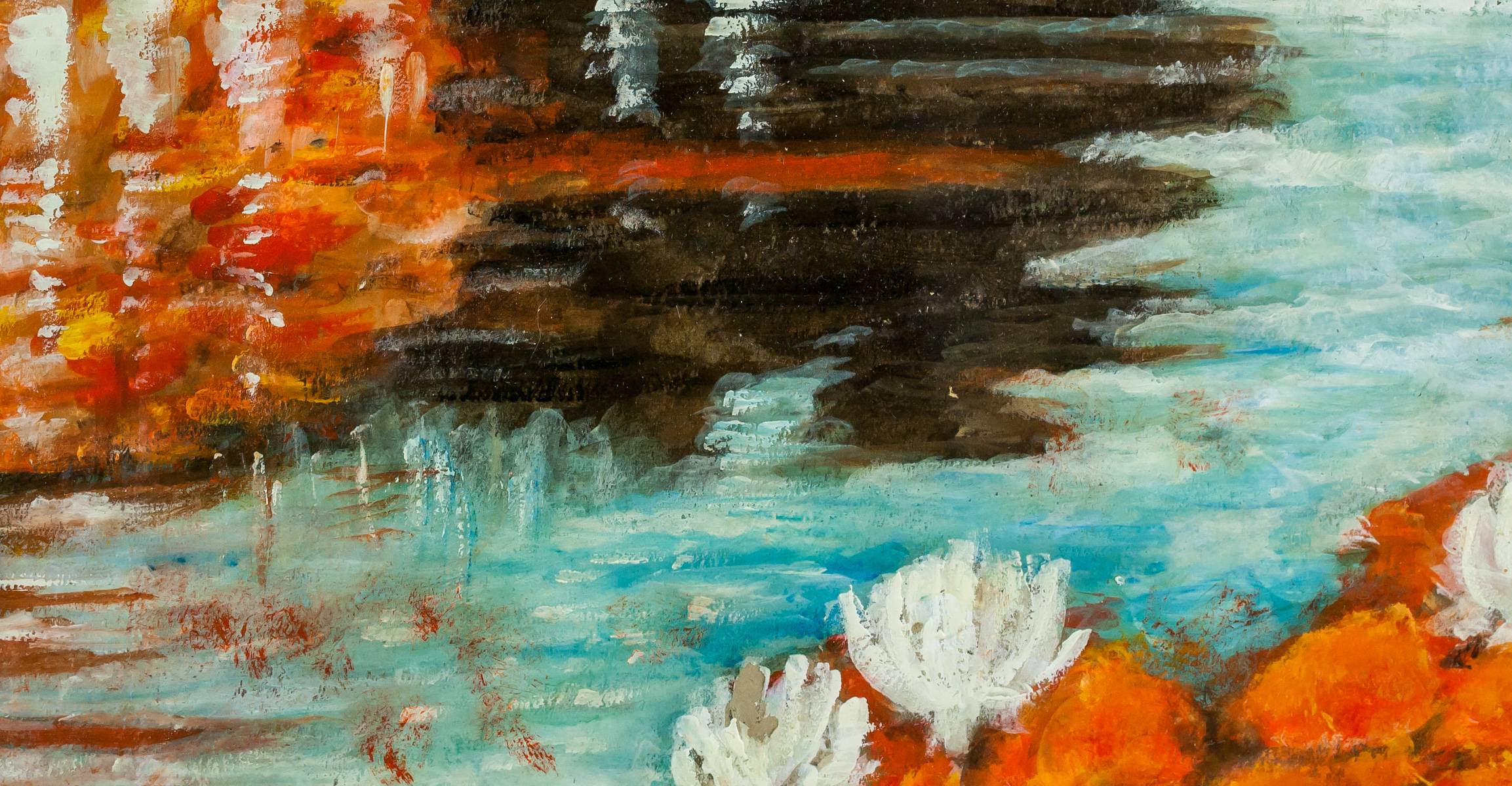 Oil on paper. Featuring an impressionist landscape scene of a reflective pond and lillies. Signed Claude Monet on the lower left corner. Inscribed C. Monet n. 9135 / Les ny mphiis / paysage, 1906 on verso. A label affixed to verso inscribed Monet 230. Attributed to Claude Monet (1840-1926, French). 25 x 33 cm (9.8 x 13.0 inches). PROVENANCE: Private American collection