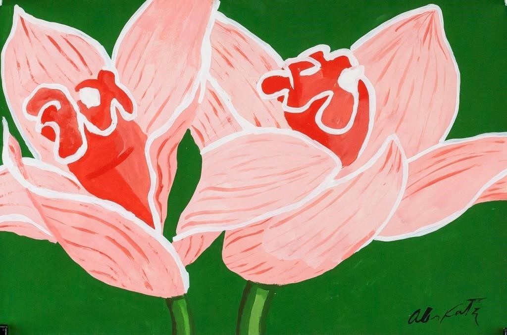 Alex Katz American Pop Art Acrylic on Paper