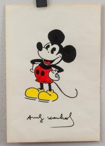 Andy Warhol US Pop Art Mickey Mouse Sketch