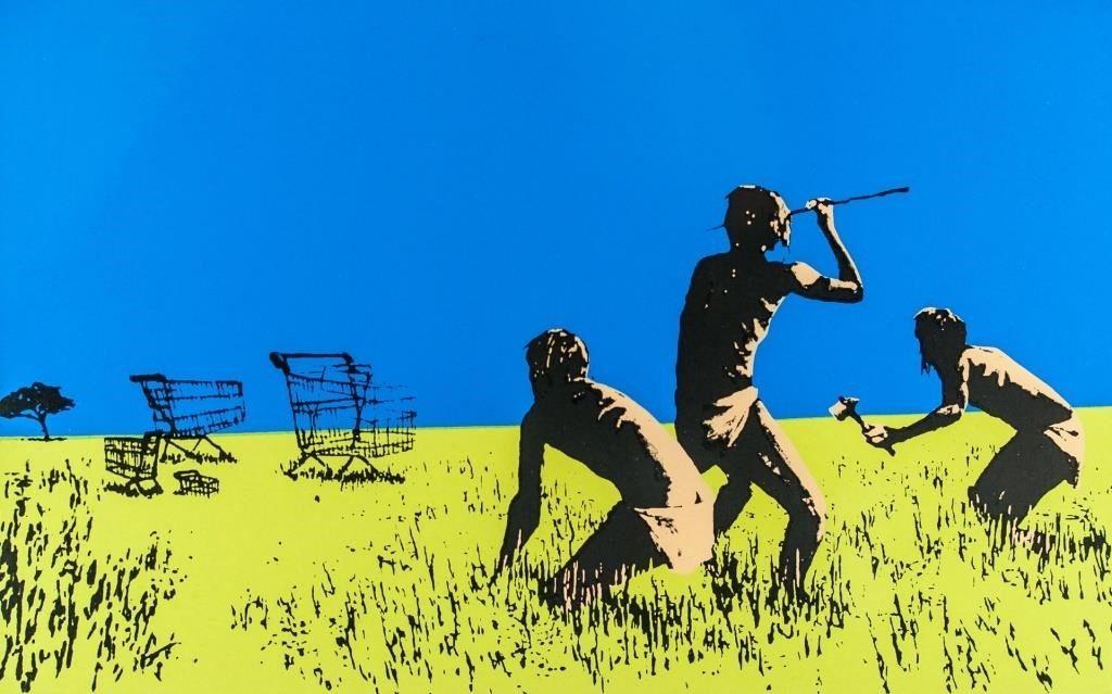 Banksy British Pop Art Silkscreen on Paper