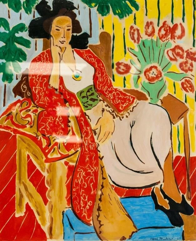 Henri Matisse Fauvist Portrait Oil Provenance