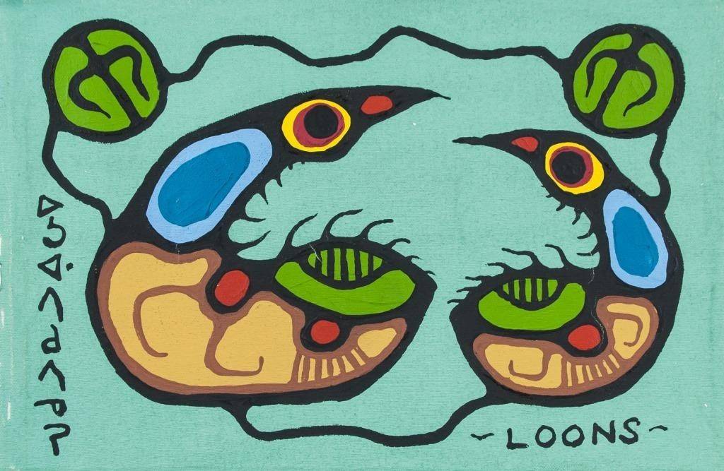 Norval Morrisseau 1932-2007 Canadian Acrylic 1979