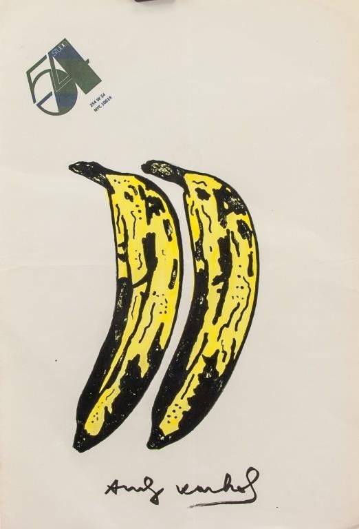 Andy Warhol American Pop Art Mixed Media Banana
