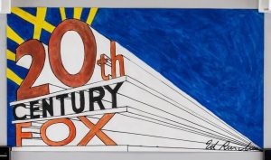 Ed Ruscha American Pop Mixed Media on Paper