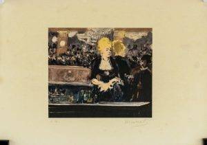Edouard Manet French Impressionist Signed Litho EA