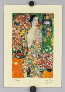 Gustav Klimt Austrian Nouveau Signed Litho 25/100