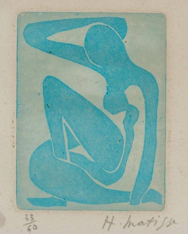 Henri Matisse French Fauvist Signed Linocut 33/60