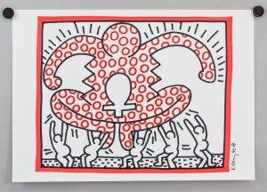 Keith Haring US Pop Art Maker on Paper Figures