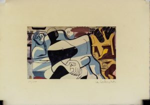 Le Corbusier French-Swiss Signed Litho 17/100