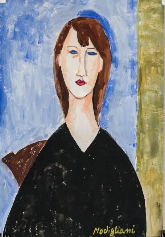 Amedeo Modigliani Gouache For Auction at on Sept 12, 2019 | 888 Auctions