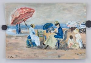 Eugene Boudin French Impressionist Oil on Board
