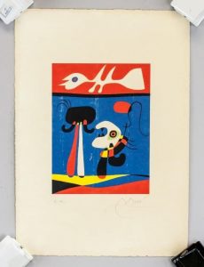 Joan Miro Spanish Surrealist EA Lithograph Paper
