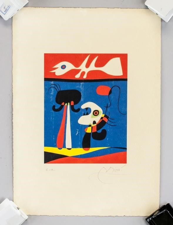 Joan Miro Lithograph For Auction At On Sept 12 2019 888 Auctions