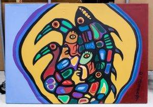 Norval Morrisseau 1932-2007 Canadian Acrylic 1981
