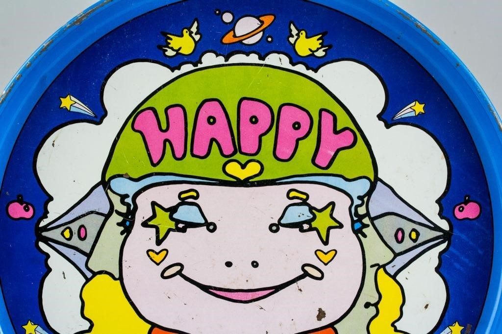 Peter Max German-American Pop Painted Tray