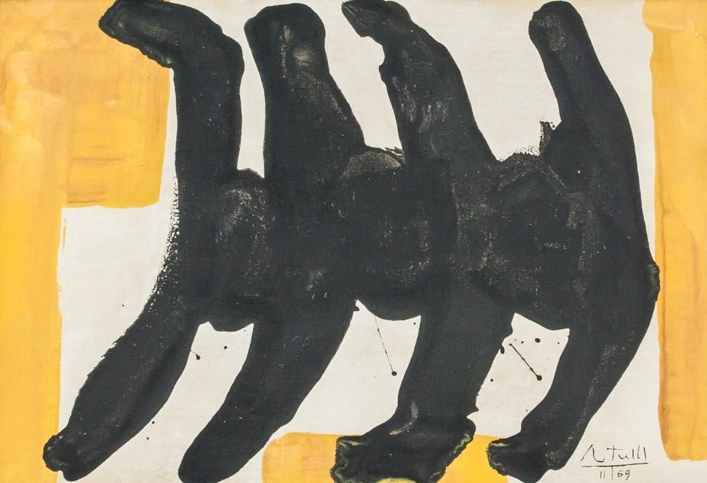 Robert Motherwell American Abstract Oil on Canvas