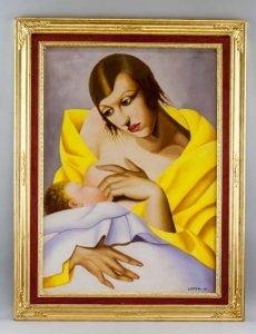 Tamara de Lempicka Polish Art Deco Oil on Canvas