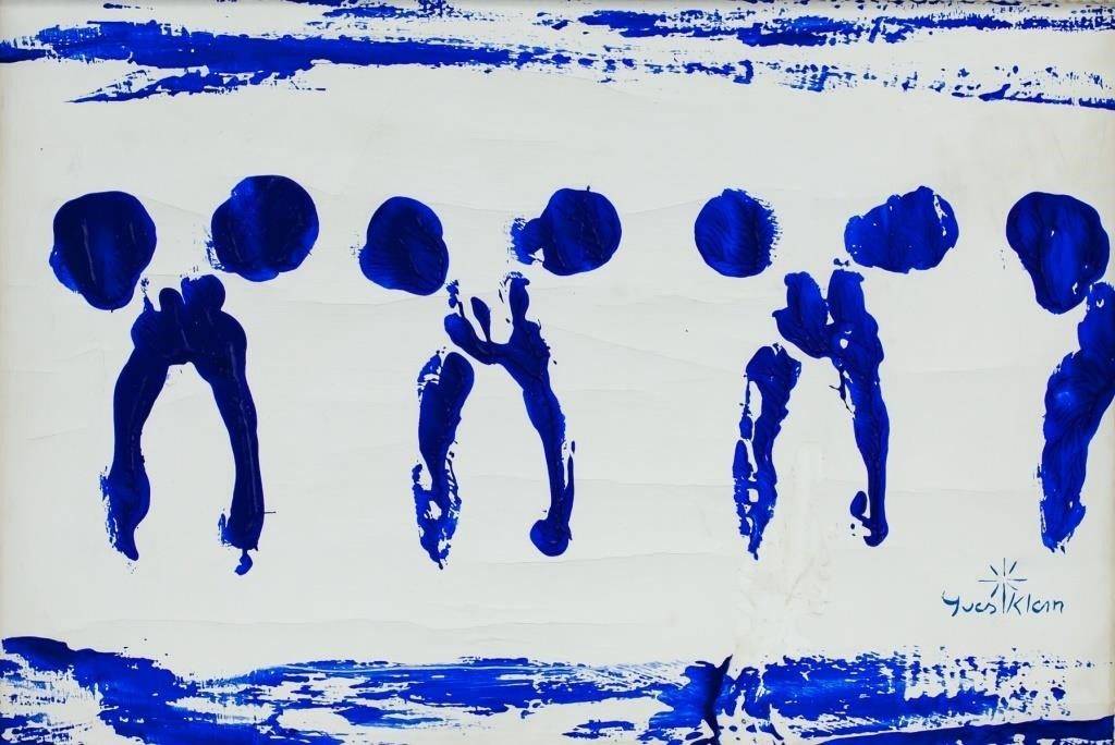 Yves Klein French Minimalist Oil on Canvas