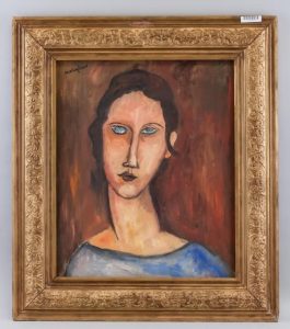Amedeo Modigliani Italian Fauvist Oil Portrait