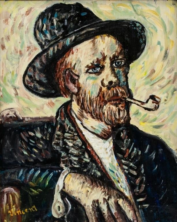 Dutch Impressionist Oil on Canvas Signed Vincent