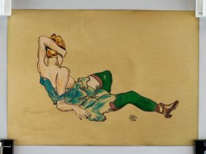 Egon Schiele Austrian Expressionist Mixed 1914