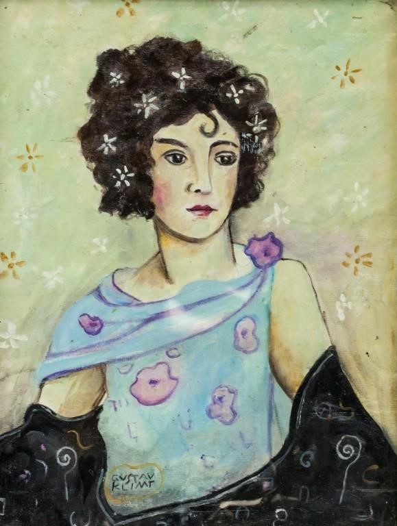 Gustav Klimt Austrian Art Nouveau Oil on Canvas