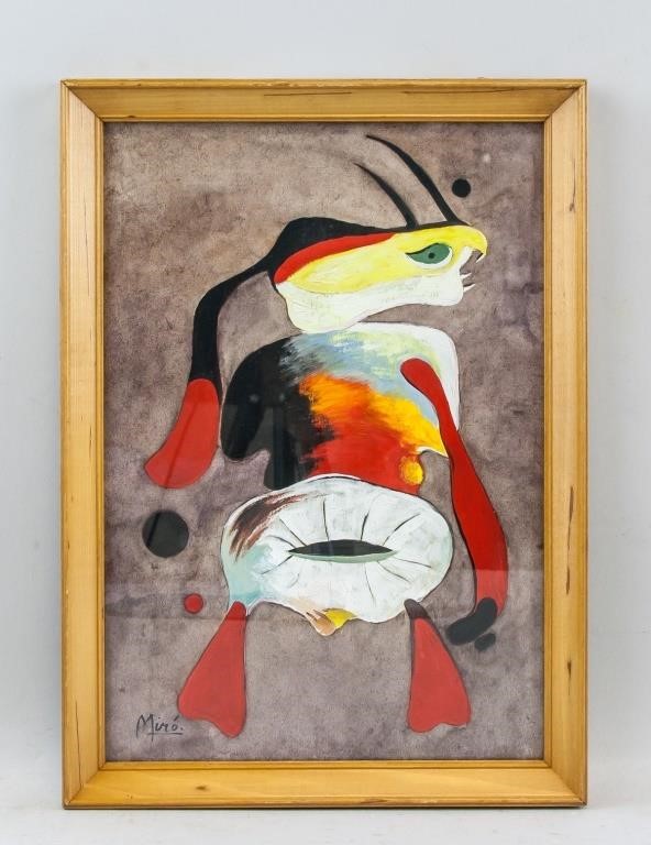 Joan Miro Gouache For Auction At On Oct 10 2019 888 Auctions