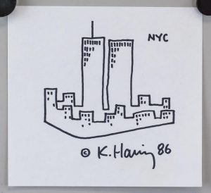 Keith Haring American Pop Signed Marker on Paper