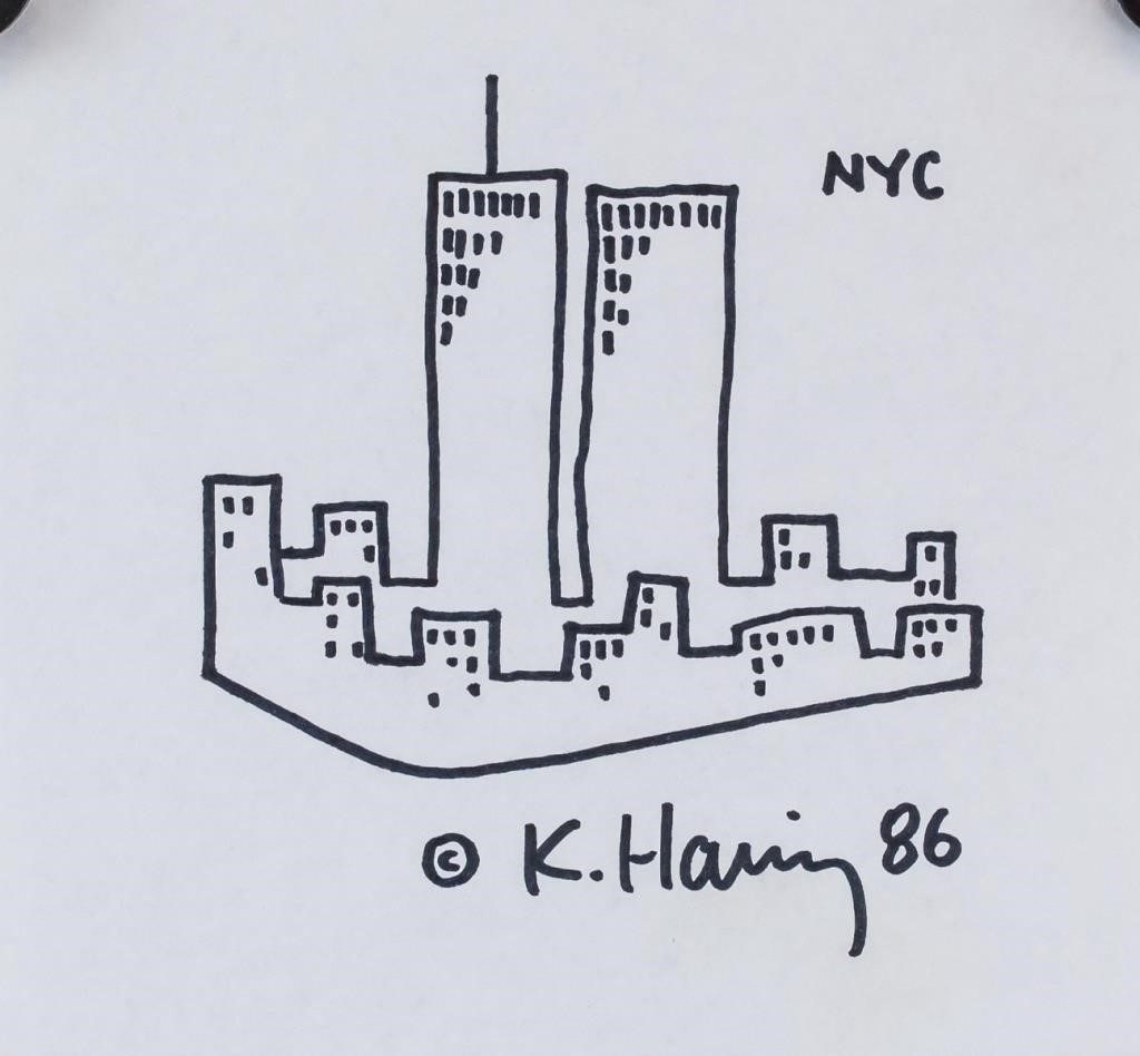 Keith Haring American Pop Signed Marker on Paper