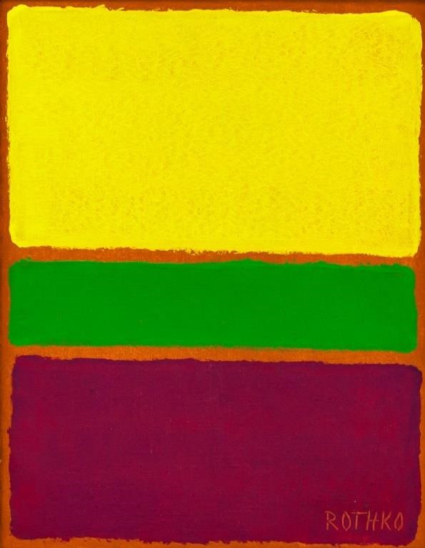 Mark Rothko American Abstract Oil on Canvas