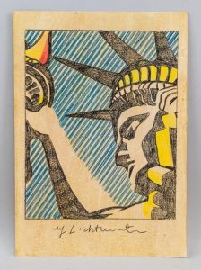 Roy Lichtenstein US Pop Mixed Media on Paper