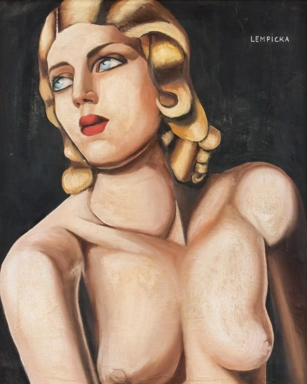 Tamara de Lempicka Polish Art Deco Oil on Canvas