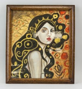 Gustav Klimt Austrian Modernist Oil on Canvas