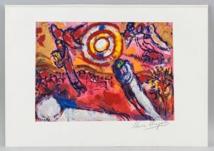 Marc Chagall Russian-French Signed Lithograph